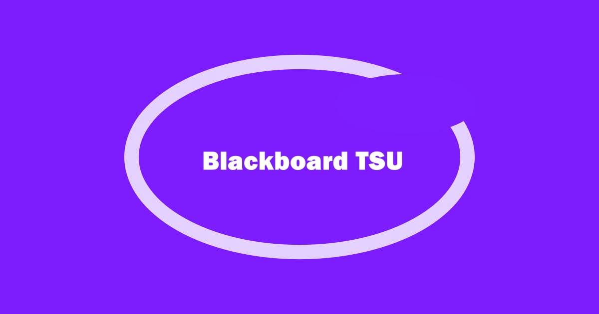 Blackboard TSU Login