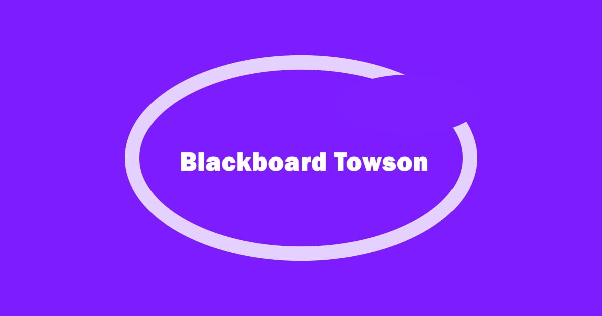 Blackboard Towson