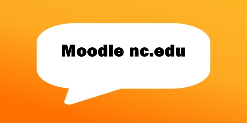 Moodle.nc.edu Login