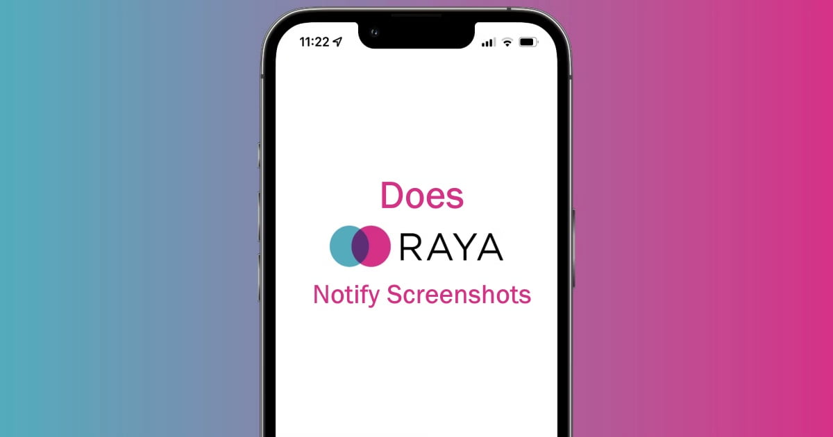 Screenshot on Raya
